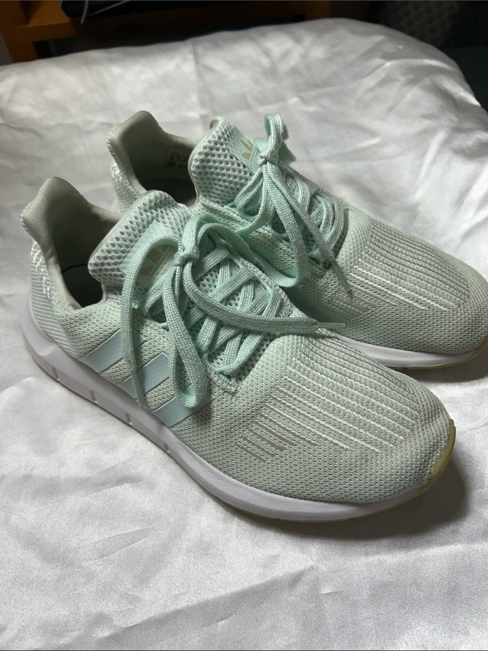 adidas Mint Green Mesh Running Sneakers